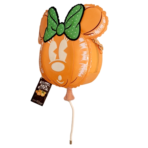 Loungefly Stitch Shoppe Disney Minnie Pumpkin Balloon Figural Crossbody Bag - Picture 3 of 8